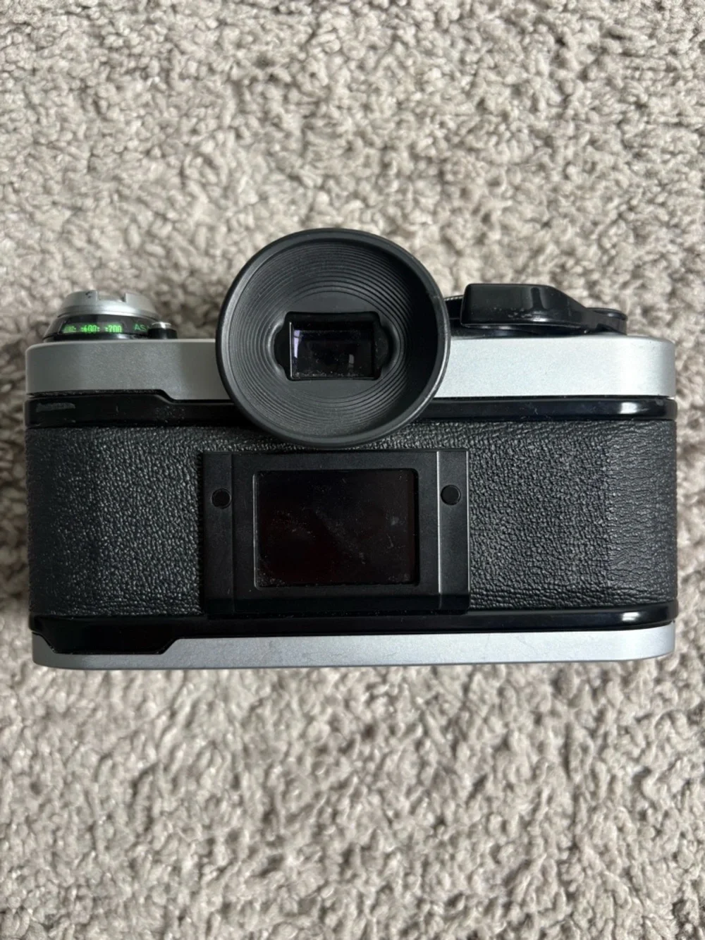 Canon JAPAN AE-1 35mm SLR Film Camera + Sakar Zoom Lens Bundle – Untested